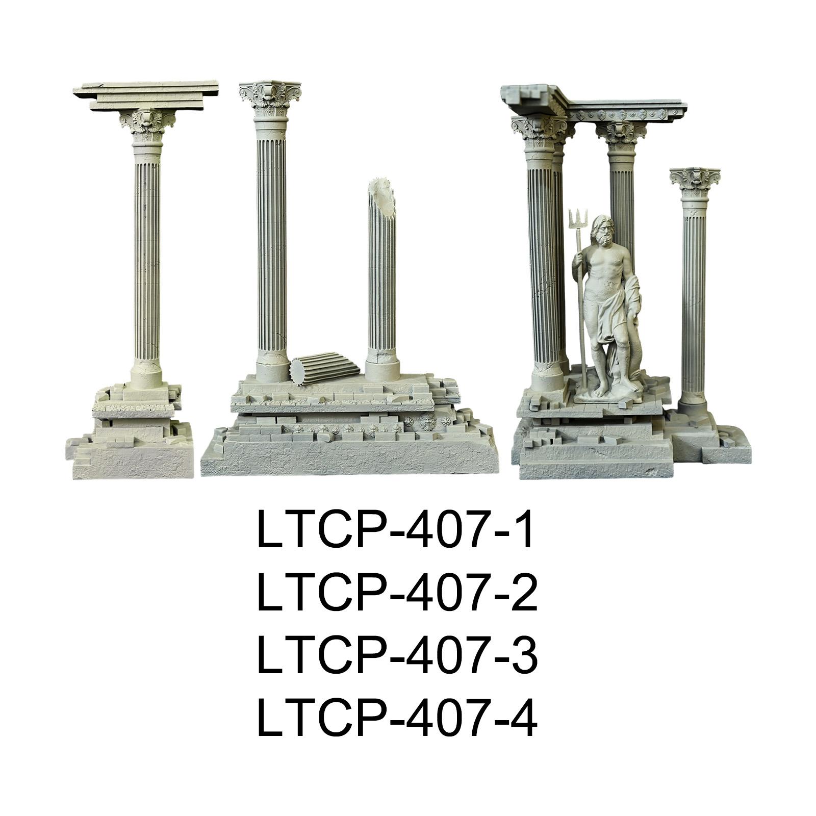 Aquarium Fish Elevator - Roman Column Decoration Resin Fish Tank
