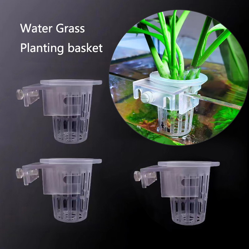 Aquarium Fish Elevator - Aquarium Planting Basket Hydroponic Support Hangable