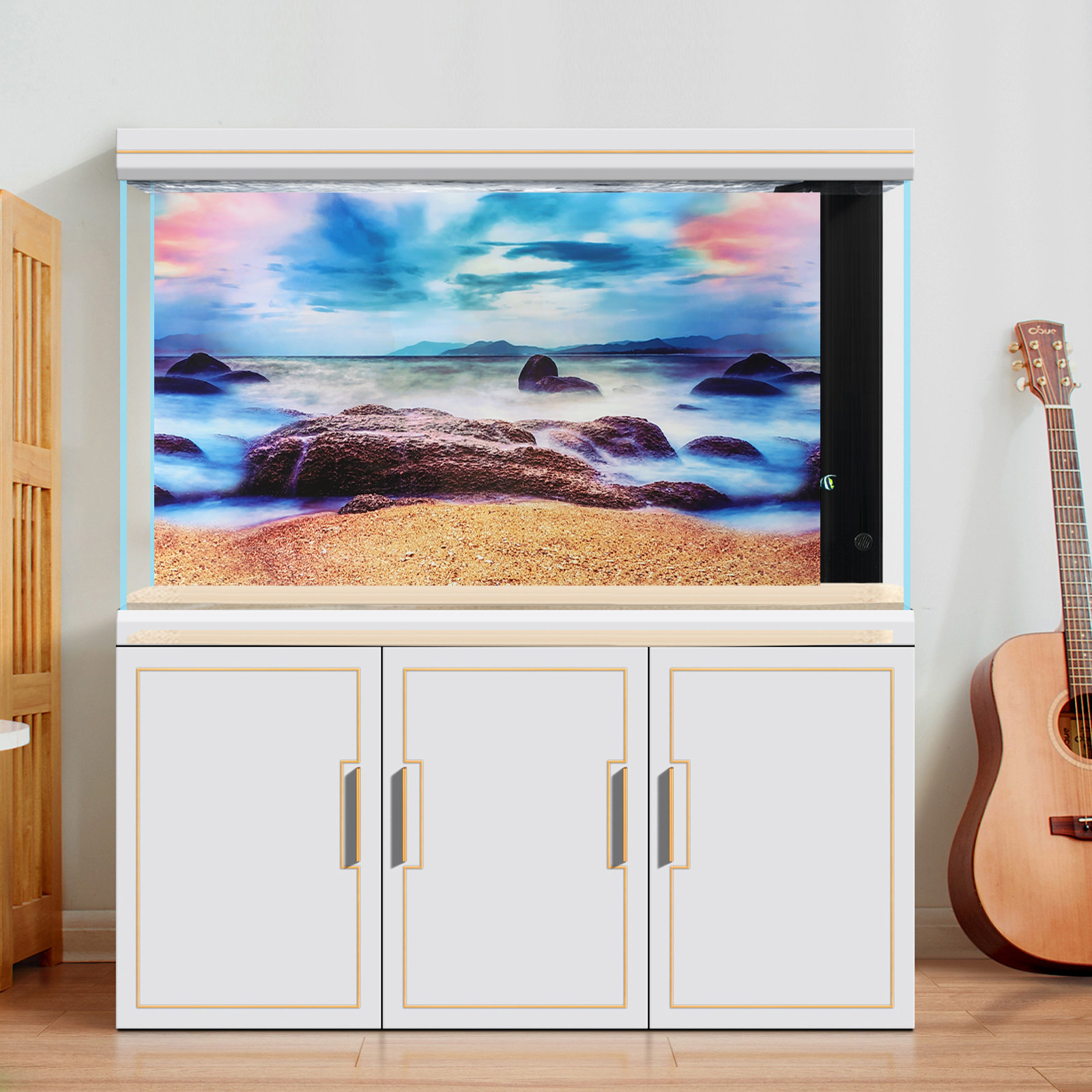 Fish Tank Background Paper Dec - огляд і ціна Background Film 3D