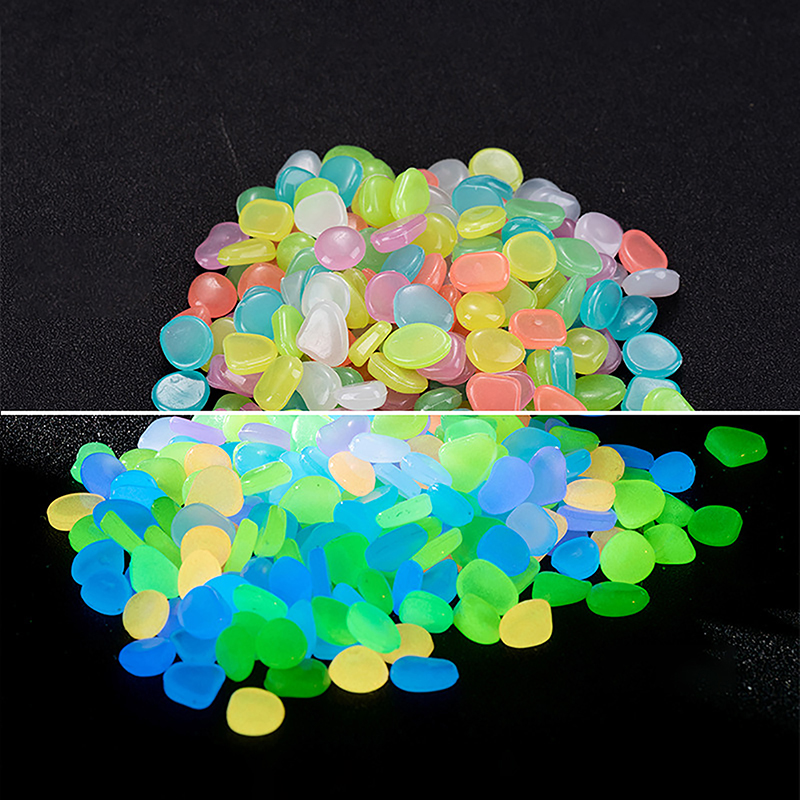 C 100pcs Garden Decor Luminous - огляд і ціна Aquarium Fish Accessories