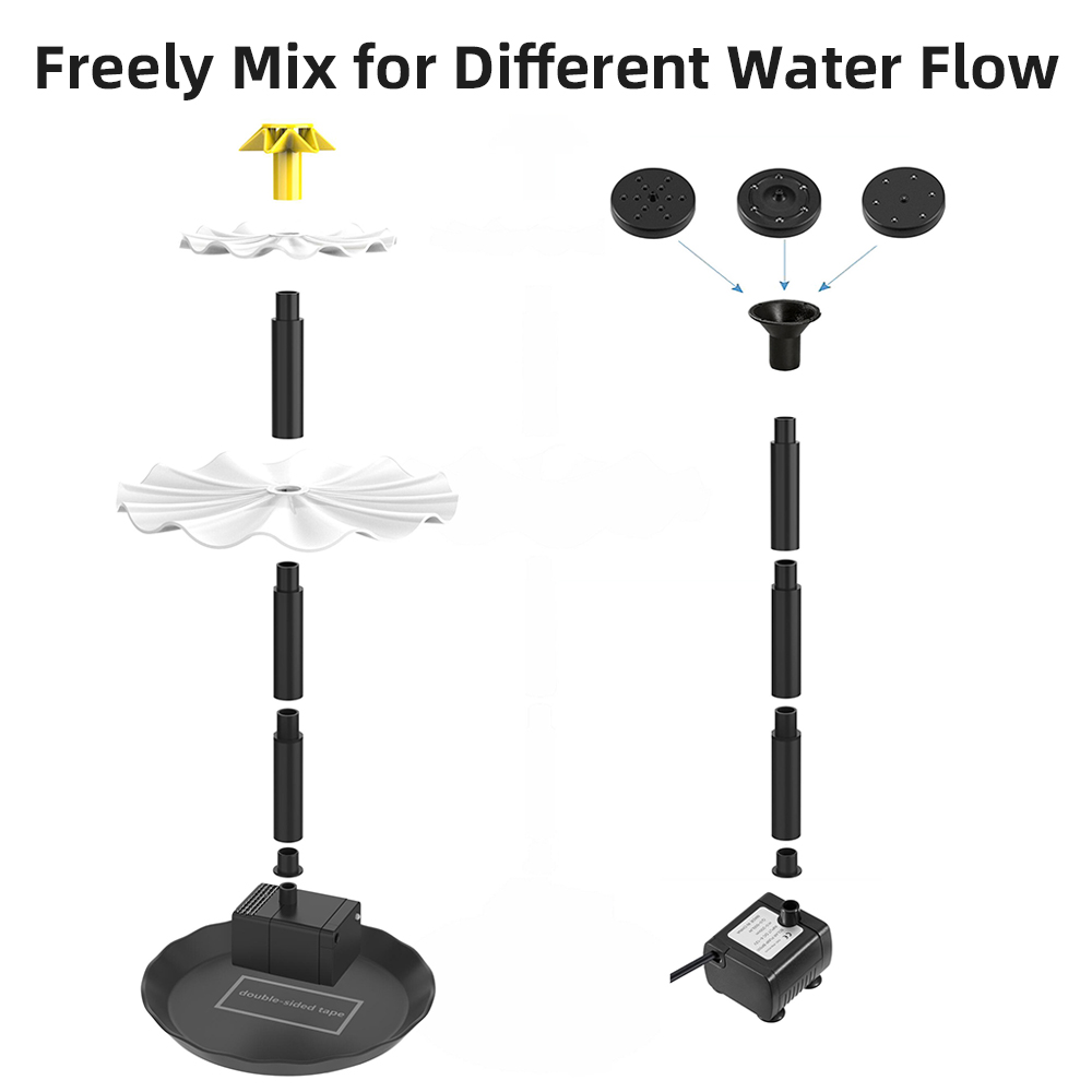 Solar Fountain Pump for Bird B - огляд і ціна Aquarium Fish Accessories
