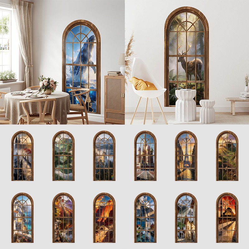 80x180cm 3D Fake Arch Window W - огляд і ціна Background Film 3D