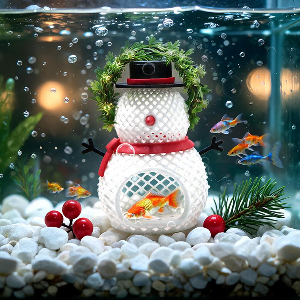 Fish Tank Decorations Christma - огляд і ціна Aquarium Fish Hideout
