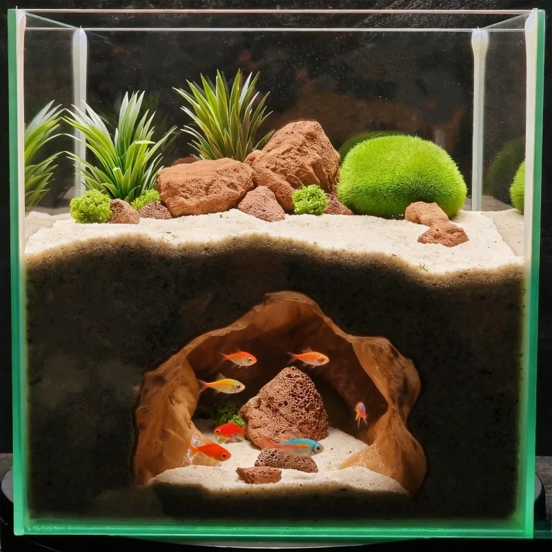 Sinkhole Cave Aquarium Ornamen - огляд і ціна Aquarium Fish Hideout