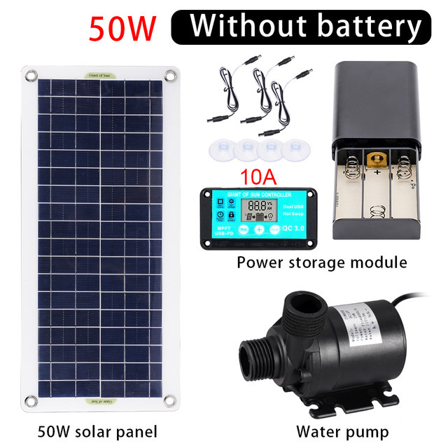 50W Solar Power Water Pump Set - огляд і ціна Aquarium Fish Accessories