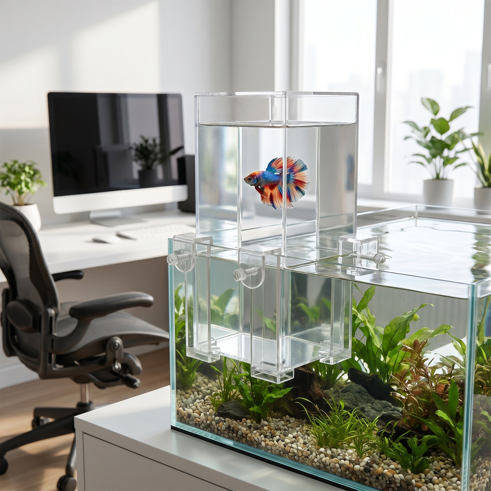 Suspended Fish Tank Aquarium R - огляд і ціна Aquarium Fish Elevator