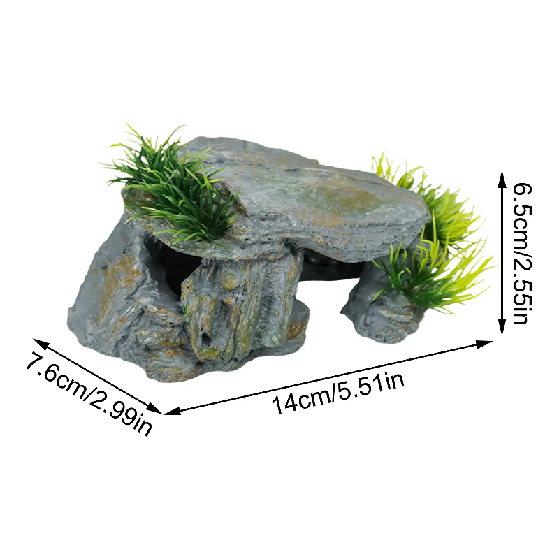 Reptile Rock Hide Cave Natural - огляд і ціна Aquarium Fish Hideout