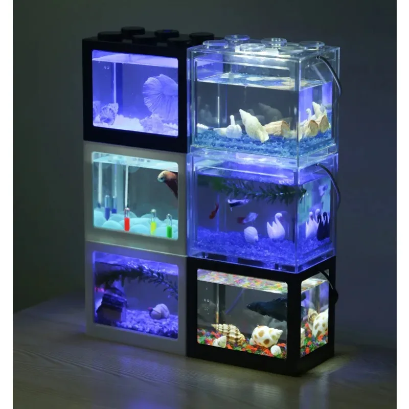 1L USB LED Desktop Mini Aquari - огляд і ціна Aquarium Fish For Sale