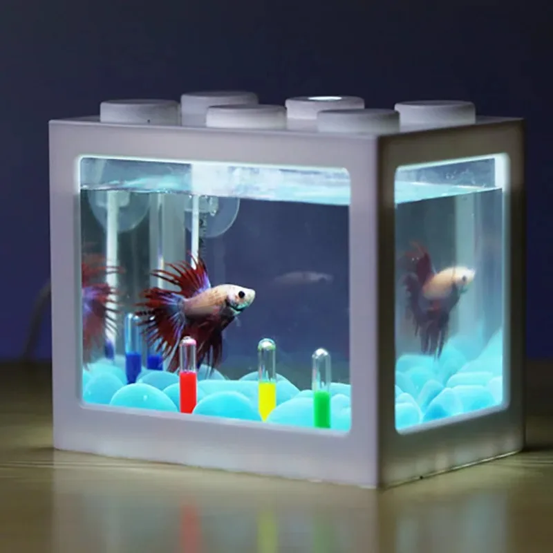 1L USB LED Desktop Mini Aquari - огляд і ціна Aquarium Fish For Sale